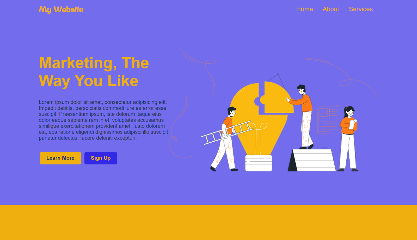 Sass Landing Page